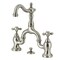 Kingston Brass Bridge Bathroom Faucet with Brass Pop-Up, Brushed Nickel KS7978AX - alternate 1